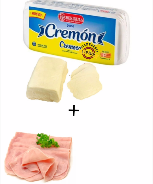 1kg de queso de cremoso+500 gramos de paleta sanguchera (Promoción 12)